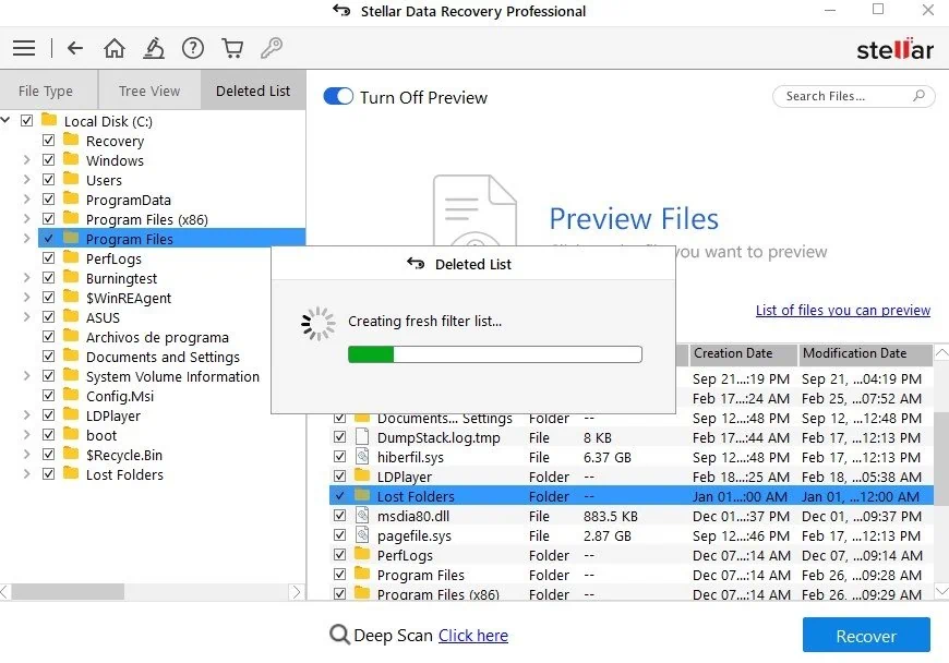 Stellar Data Recovery