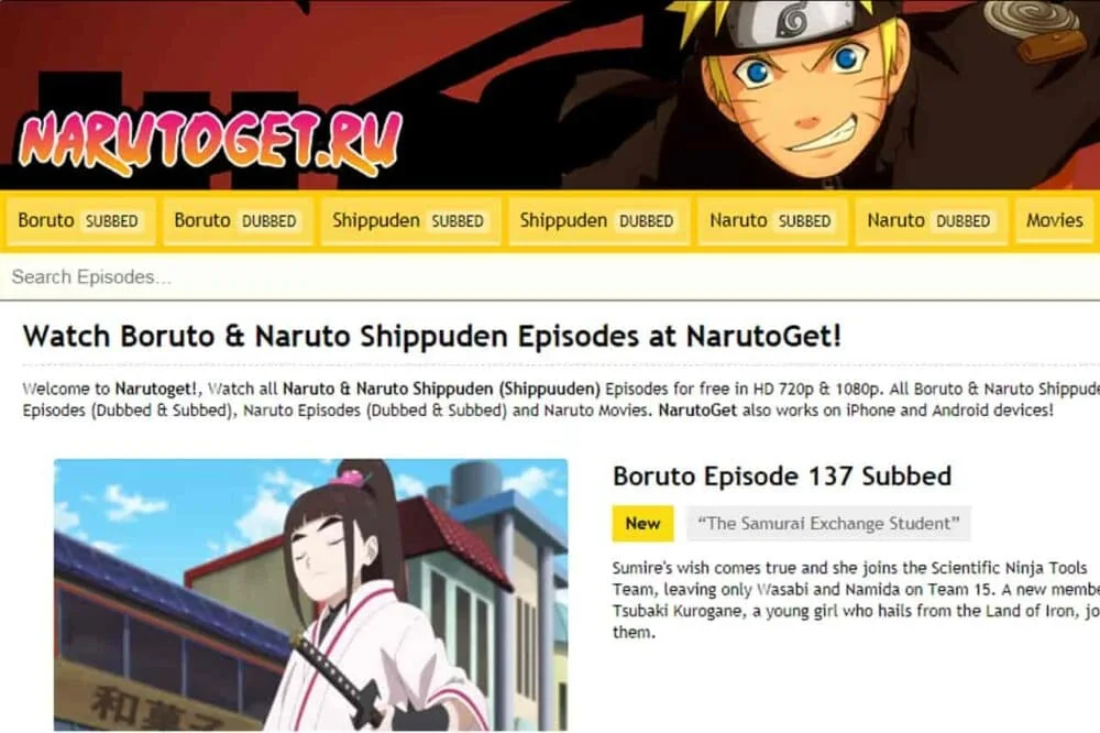 NarutoGet Alternatives